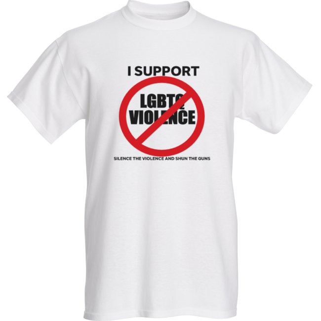 Anti-violence against LGBTQ t-shirt