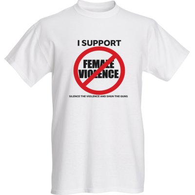 Anti-violence against females t-shirt