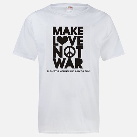 Make love not war t-shirt